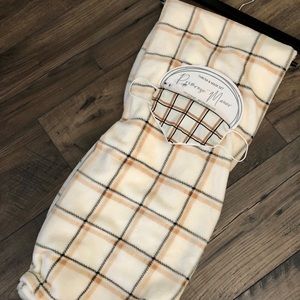 New Plaid Throw with Face Mask